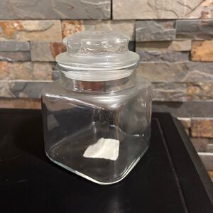 Anchor Hocking Square Glass Candy Jar with Lid